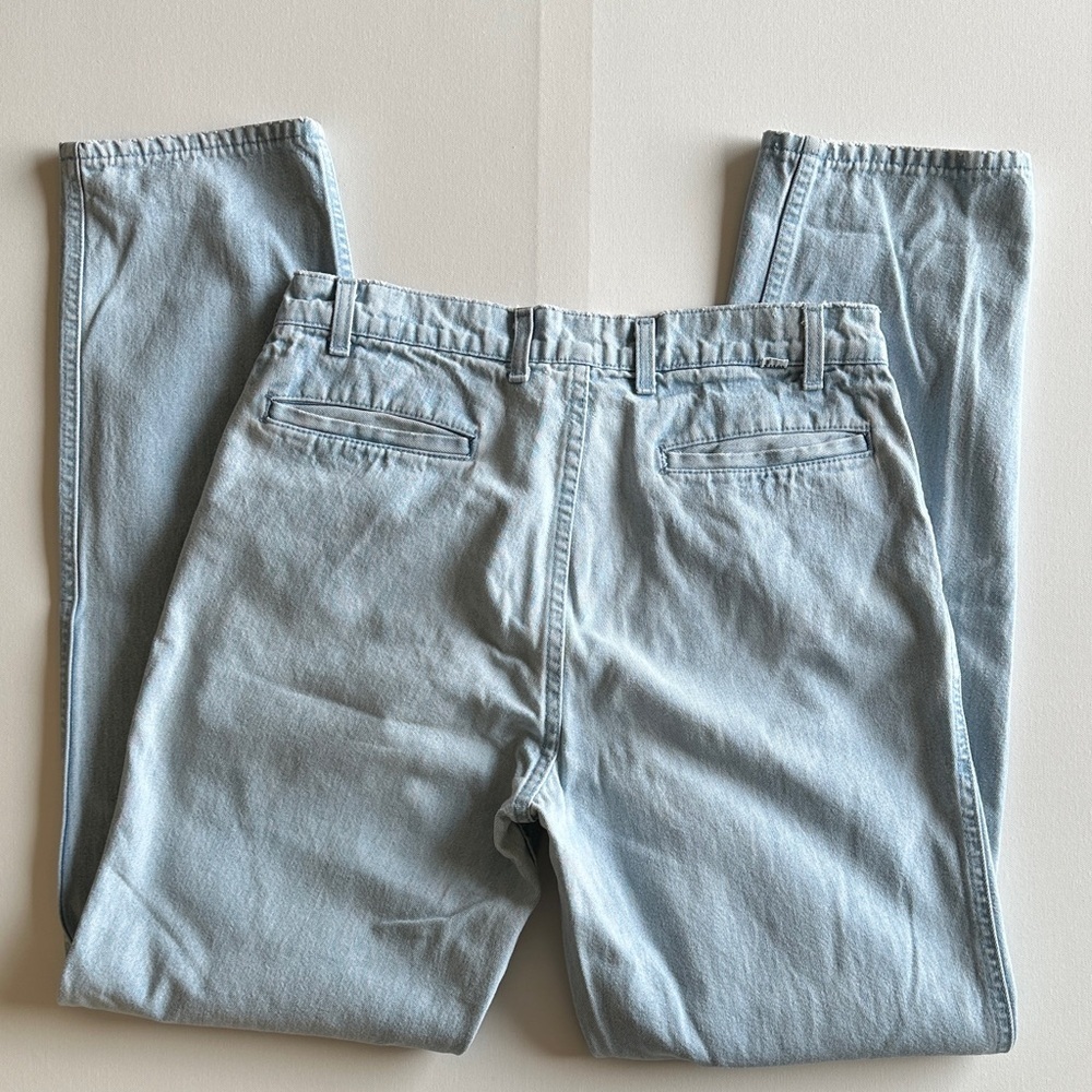 Vintage Levi’s Made USA Pleated High Rise Tapered Jeans 32x32 90s